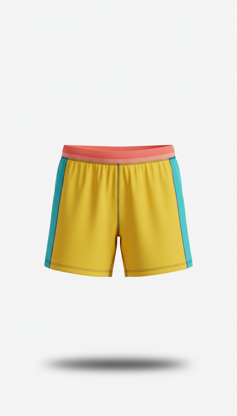 Sunburst Yellow technical shorts